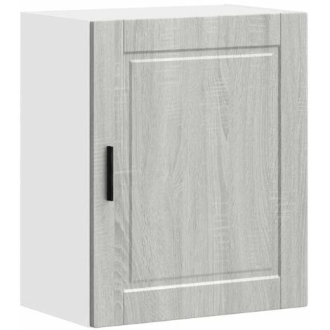 Armoire murale de cuisine  Meuble de cuisine Porto sonoma gris bois d'ingénierie