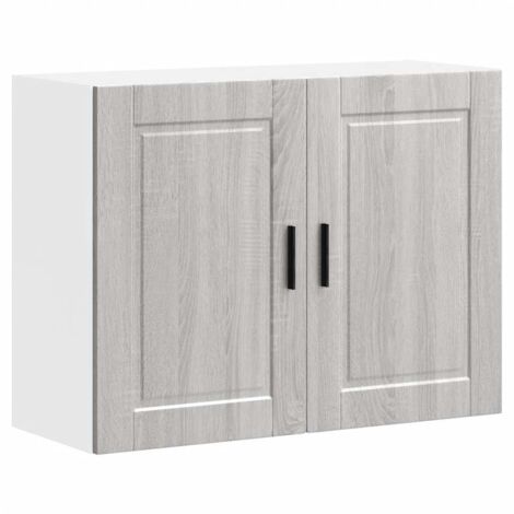 Armoire murale de cuisine Meuble de cuisine Porto sonoma gris bois d'ingénierie