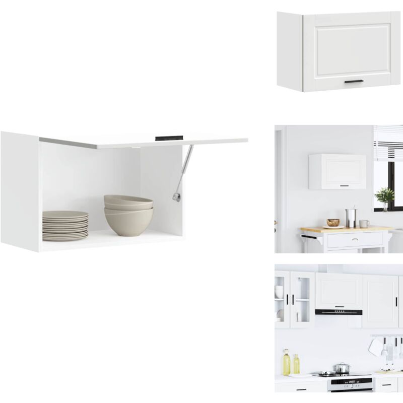 Armoire murale de cuisine Porto blanc bois d'ingénierie - Armoire Murale De Cuisine - Armoires Murales De Cuisine - Meuble Mural De Cuisine - Armoire