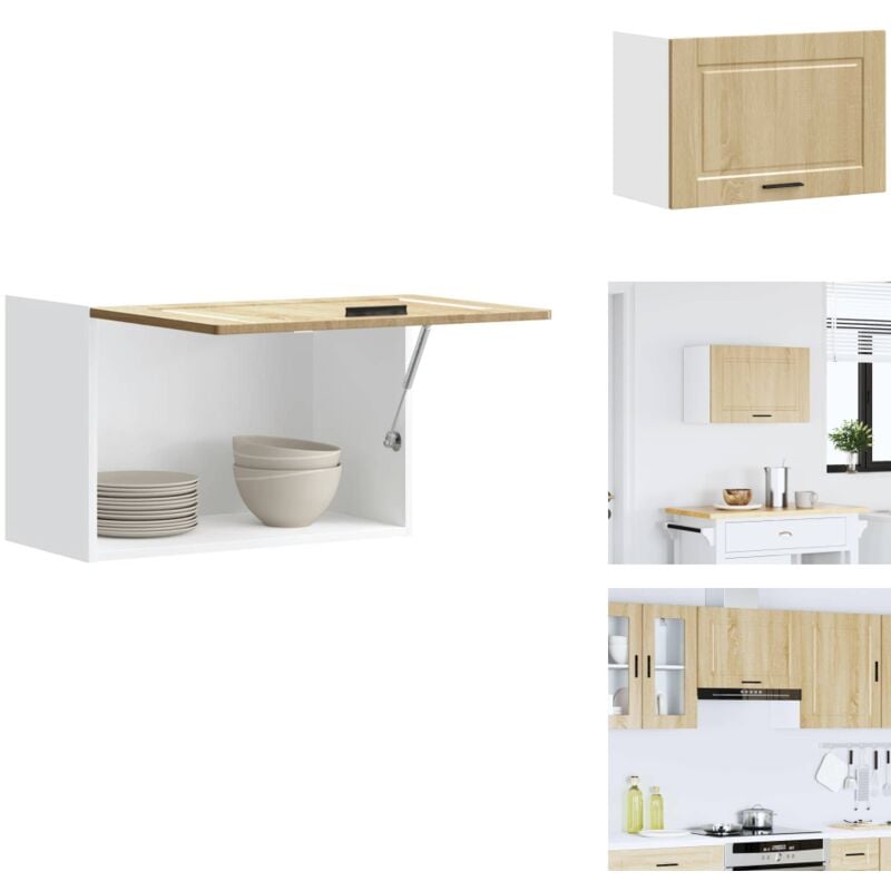 Armoire murale de cuisine Porto chêne sonoma bois d'ingénierie - Armoire Murale De Cuisine - Armoires Murales De Cuisine - Meuble Mural De Cuisine