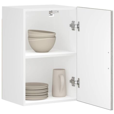 Armoire murale de cuisine Porto-Meuble de cuisine-Armoire suspendue de rangement sonoma gris bois d'ingénierie 254879