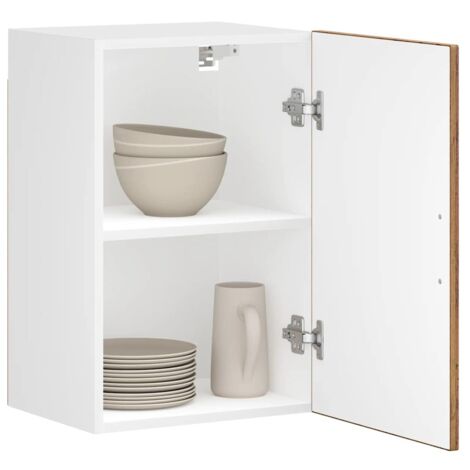 Armoire murale de cuisine Porto-Meuble de cuisine-Armoire suspendue de rangement vieux bois bois d'ingénierie 265401