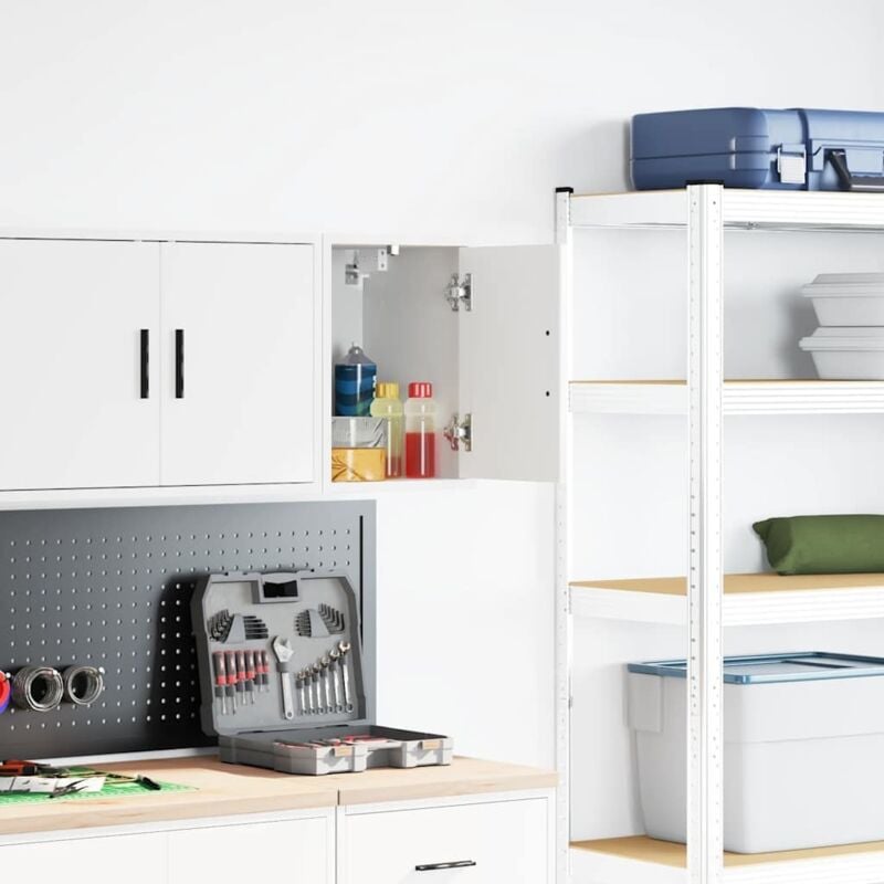 Armoire murale de garage blanc bois d'ingénierie vidaXL
