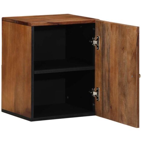 Armoire Murale de Salle de Bain 38x33x48 cm en Bois Massif de Manguier CFW74948