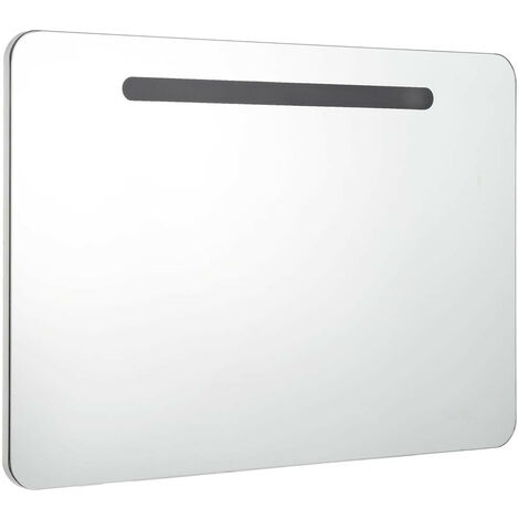 Armoire murale de salle de bain à miroir LED 80x11x55
