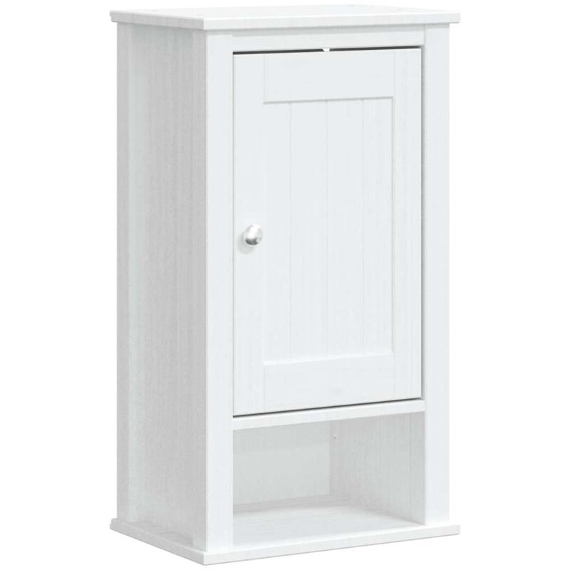 Armoire murale de salle de bain BERG blanc bois de pin massif vidaXL
