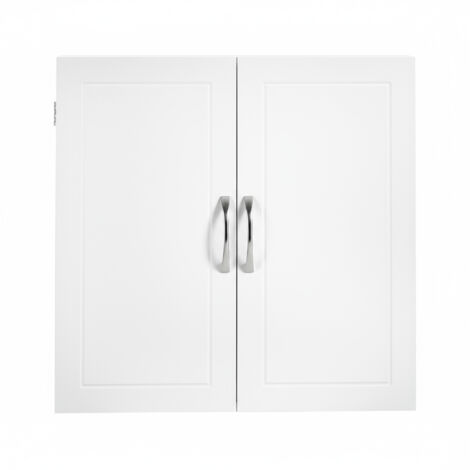 Armoire Murale de Salle de Bain, Étagères Réglables, Meuble de Rangement Moderne, pour Salle de Bain, Blanc