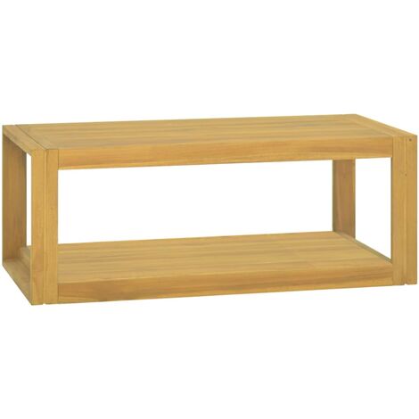 Armoire murale de salle de bain Moderne - Placard de Rangement - 90x45x35 cm Bois de teck solide Chic-297037