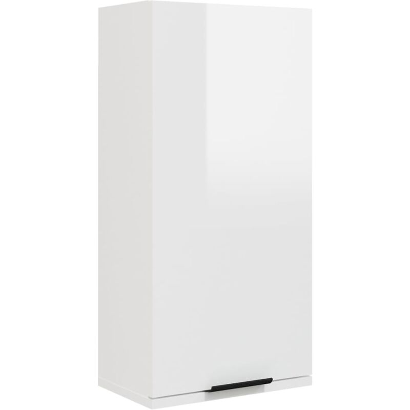 Maison Chic - Armoire murale de salle de bain - Style Contemporain Blanc brillant 32x20x67 cm BV755053 - BonneVie - Blanc