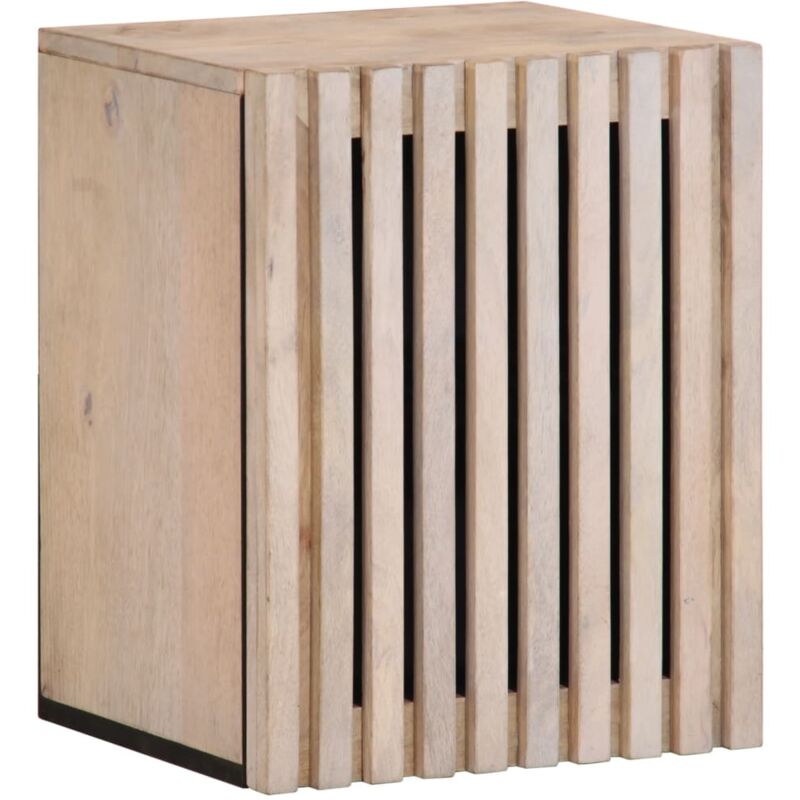 Design In - Armoire murale de salle de bain,Meuble de salle de bain 38x34x48cm bois massif manguier CFW37431