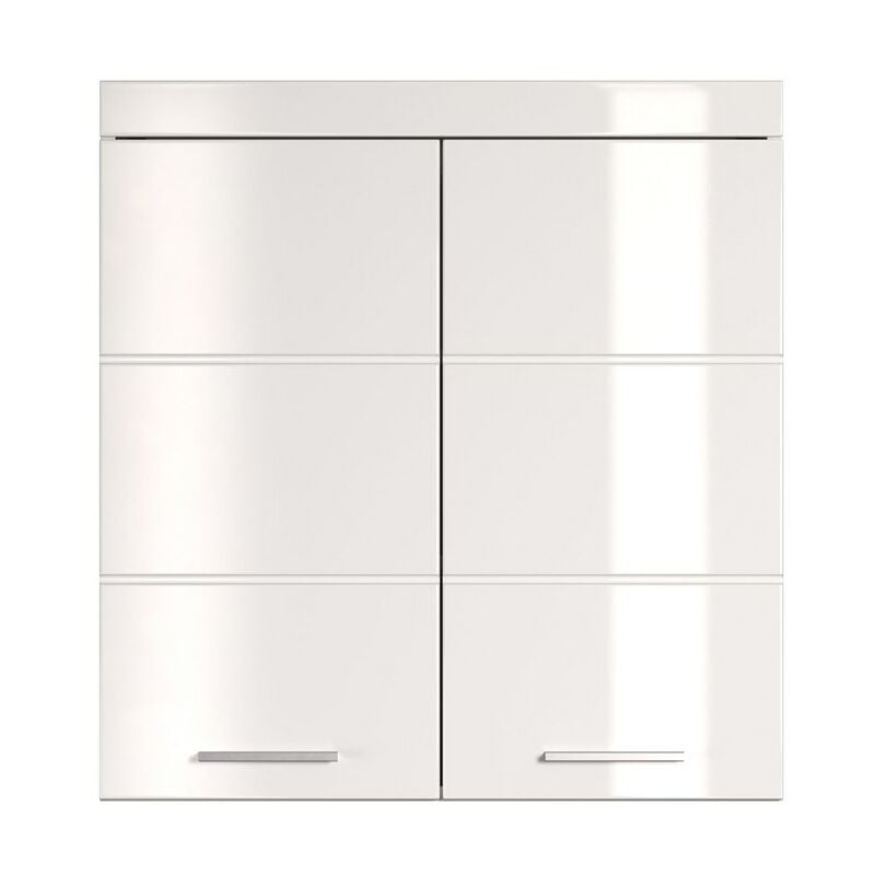 Epikasa - Armoire Murale de Salle de Bain Amanda, Panneau Aggloméré Mélaminé, Blanc, 73x77x23 cm