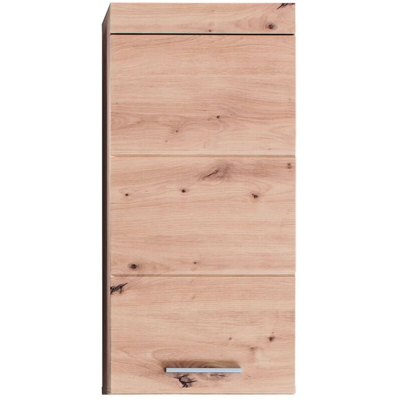 Epikasa - Armoire Murale de Salle de Bain Amanda, Panneau Aggloméré Mélaminé, Marron, 37x77x23 cm