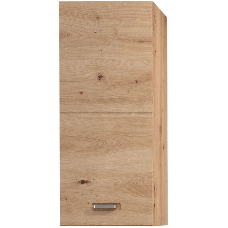 Epikasa - Armoire Murale de Salle de Bain Geo, Panneau Aggloméré Mélaminé, Marron, 35x83x31 cm