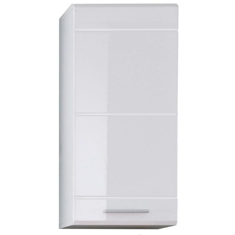 Epikasa - Armoire Murale de Salle de Bain Mezzo, Panneau Aggloméré Mélaminé, Blanc, 37x77x23 cm
