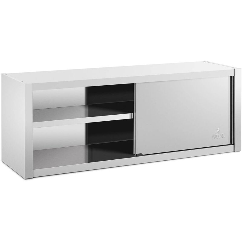 Royal Catering - Armoire Murale En Inox Porte Coulissante Cuisine Max. 600 kg 1600 x 450 x 600 mm