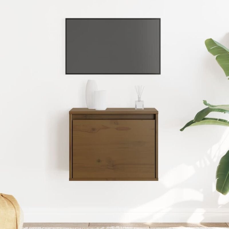 Armoire murale Marron miel 45x30x35 cm Bois de pin massif Vidaxl