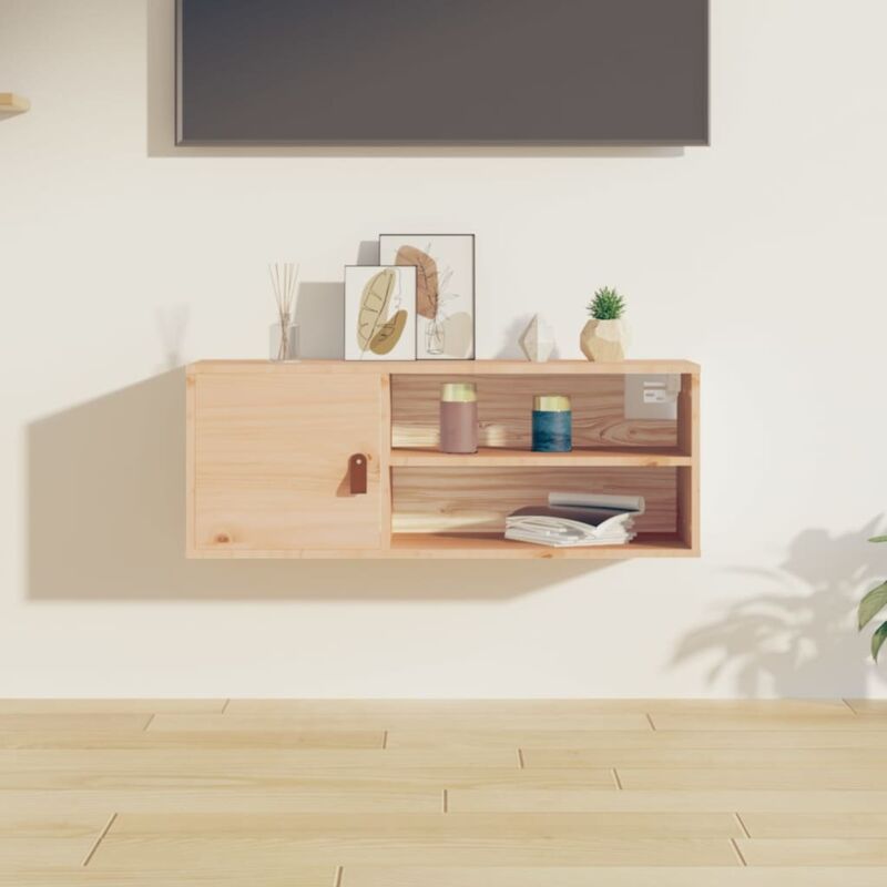 Vidaxl - Armoire murale 80x30x30 cm Bois de pin massif