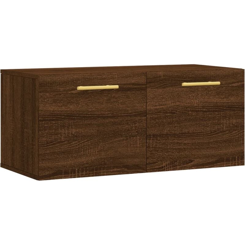 Vidaxl - Armoire murale chêne marron 80x36,5x35 cm bois d'ingénierie
