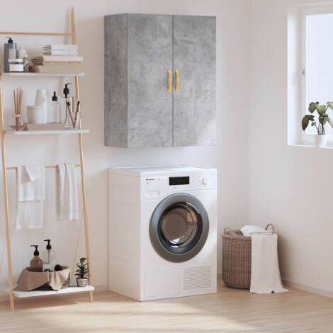 Armoire murale gris béton 69,5x34x90 cm vidaXL