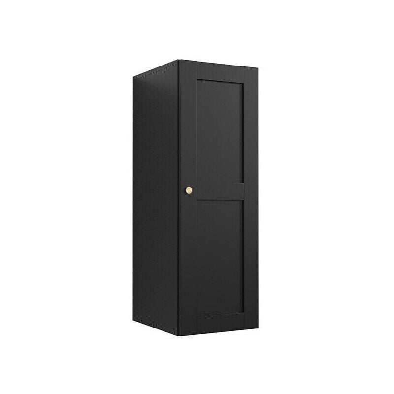 Mobilier1 - Armoire murale Ferfere 107, Noir, 100x34cm, Le nombre de portes: 040cm, Stratifié, mdf