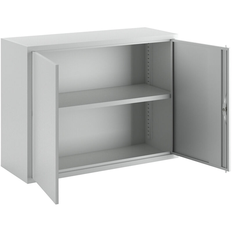 Certeo - Pavoy, Armoire murale, hauteur 600 mm, avec porte/-s en tôle Certeo - Pavoy, Armoire murale, hauteur 600 mm, avec porte/-s en tôle