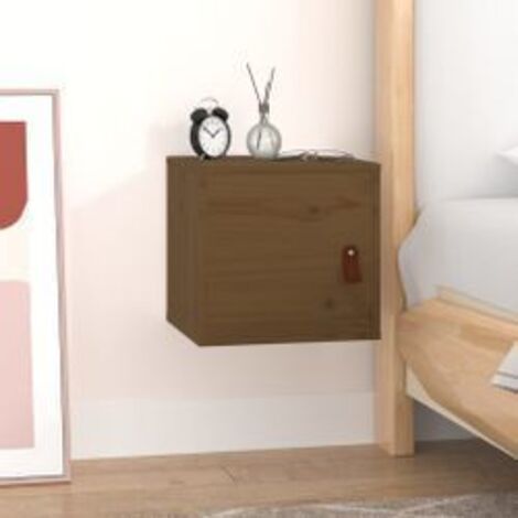 Armoire murale Marron miel 31,5x30x30 Bois de pin massif