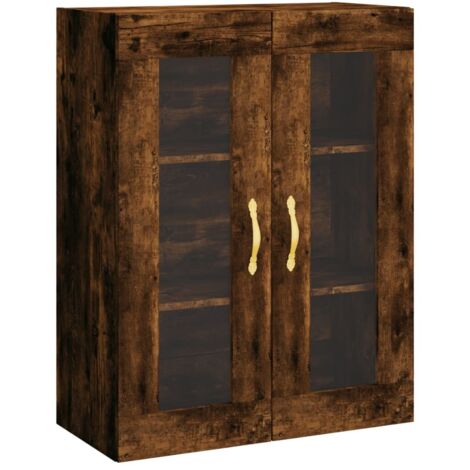 Armoire murale  Meuble de rangement  Armoire suspendue chêne fumé 69,5x34x90 cm XZZZ936337