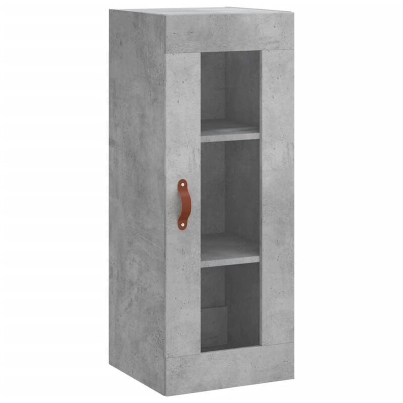 Vidaxl - Armoire murale gris béton 34,5x34x90 cm