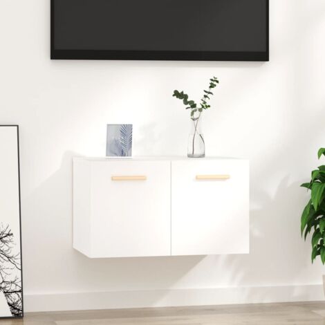 Armoire murale, Meuble Haut, Armoire Etagère de rangement Blanc 60x36,5x35 cm Bois d'ingénierie HYB13679