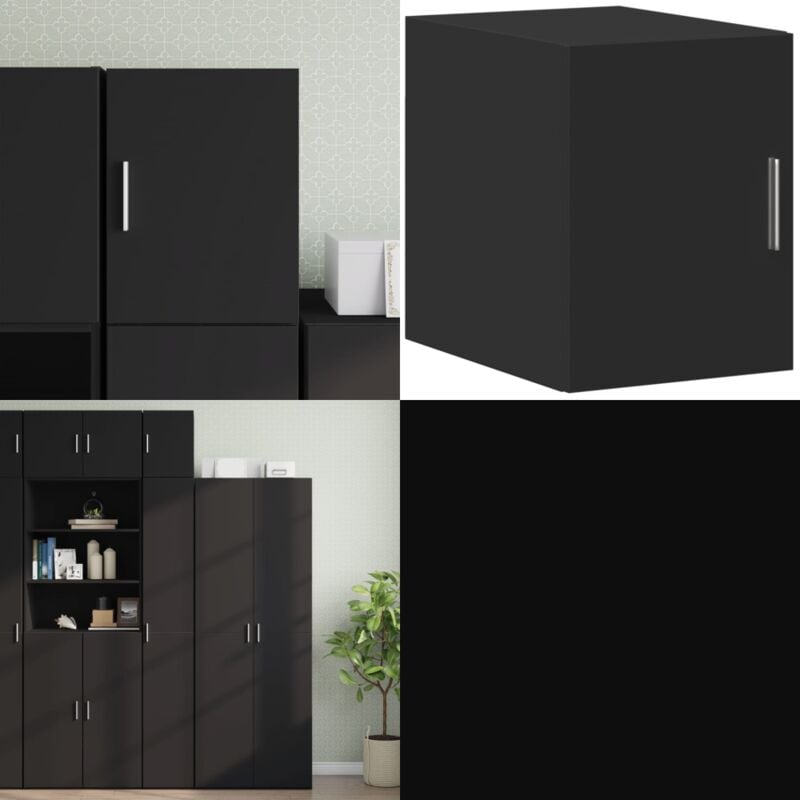 Vidaxl - Armoire murale noir 30x42,5x40 cm bois d'ingénierie - Armoire Murale - Meuble De Rangement - Étagère Murale - Placard Mural - Rangement