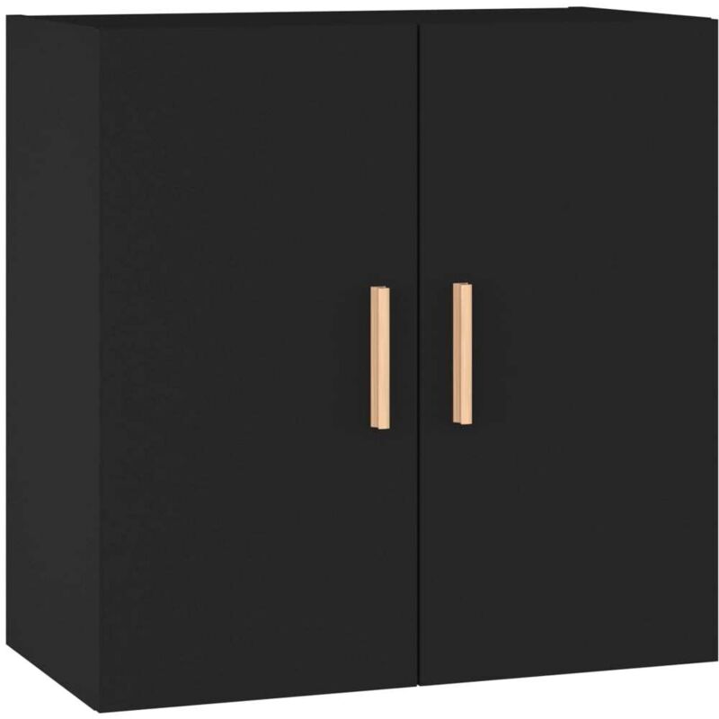 Vidaxl - Armoire murale Noir 60x30x60 cm Bois d'ingénierie