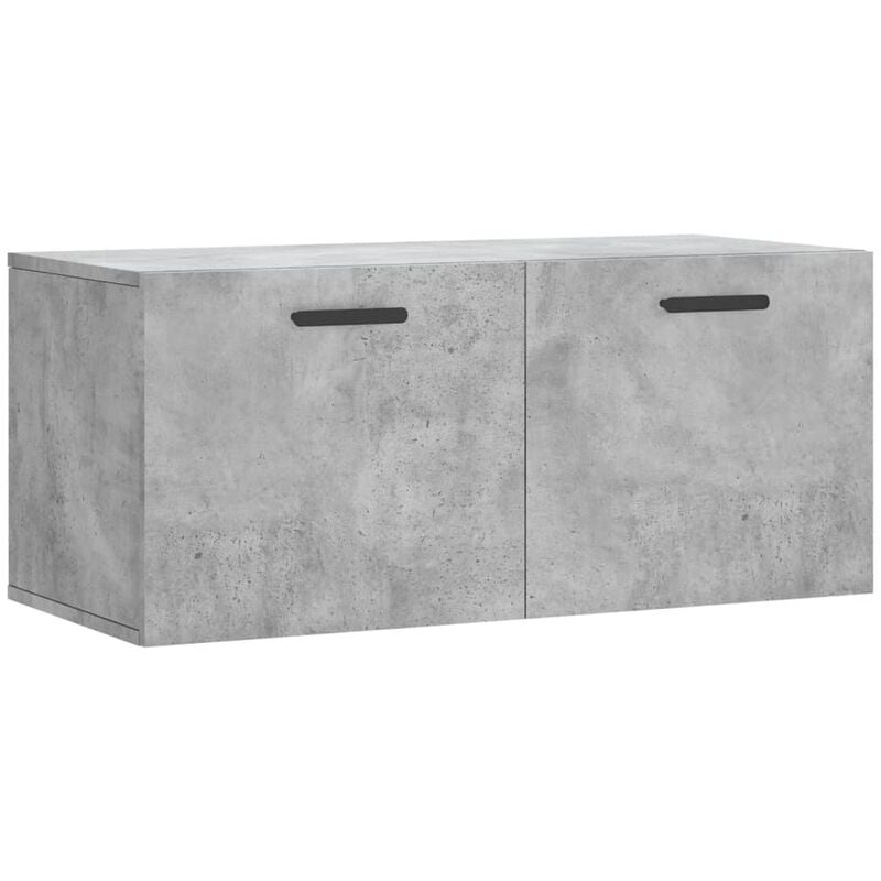 Vidaxl - Armoire murale gris béton 80x36,5x35 cm bois d'ingénierie