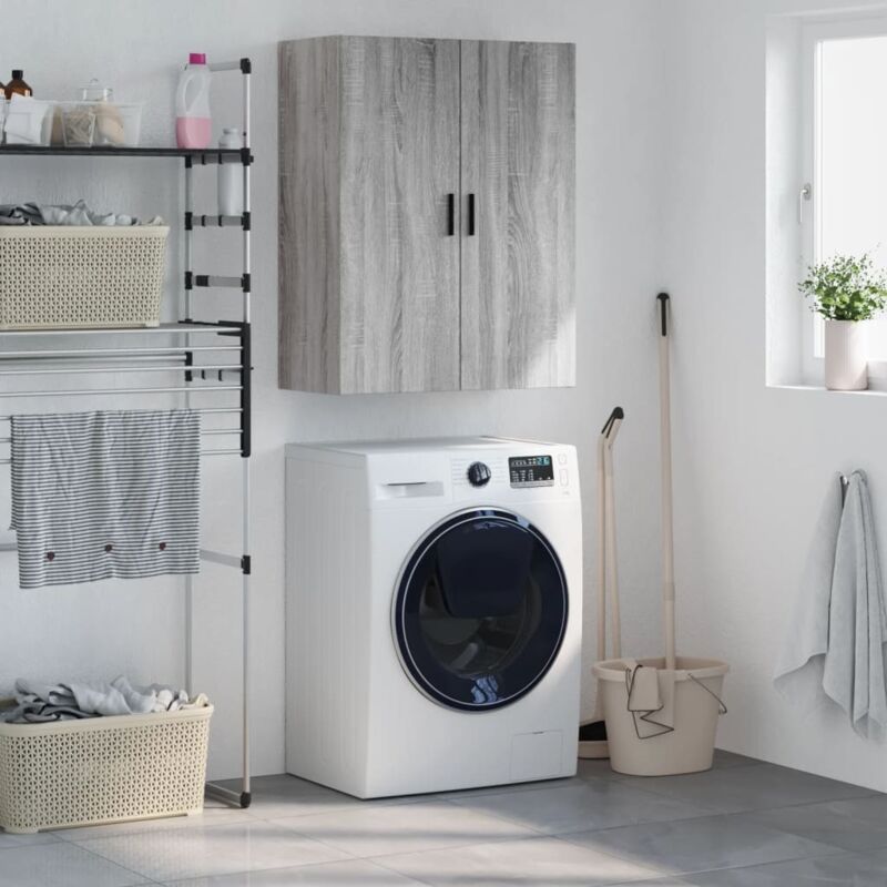 Vidaxl - Armoire murale sonoma gris 69,5x34x90 cm