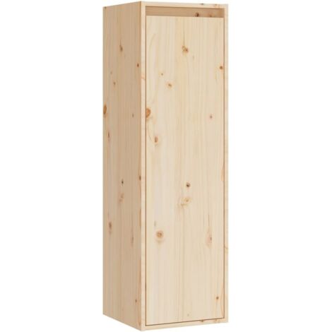 Armoire murale Salon,Meuble bas de Rangement,Meuble TV 30x30x100 cm Bois de pin massif -53028