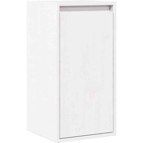 Armoire murale Salon,Meuble bas de Rangement,Meuble TV Blanc 30x30x60 cm Bois de pin massif -80678