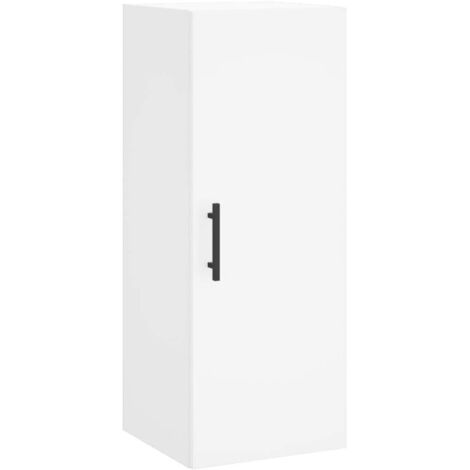 Armoire murale Salon,Meuble bas de Rangement,Meuble TV blanc 34,5x34x90 cm -82077