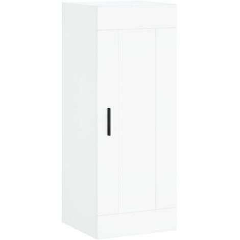 Armoire murale Salon,Meuble bas de Rangement,Meuble TV blanc 34,5x34x90 cm bois d'ingénierie -42103