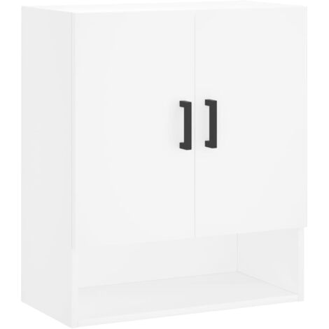 Armoire murale Salon,Meuble bas de Rangement,Meuble TV blanc 60x31x70 cm bois d'ingénierie -97211