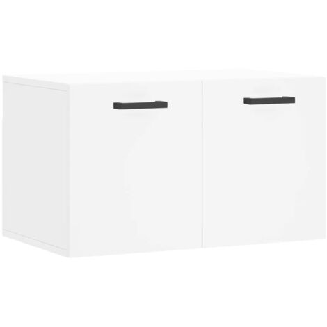 Armoire murale Salon,Meuble bas de Rangement,Meuble TV Blanc 60x36,5x35 cm Bois d'ingénierie -68043