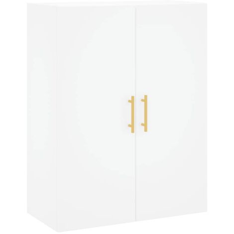 Armoire murale Salon,Meuble bas de Rangement,Meuble TV blanc 69,5x34x90 cm -18613