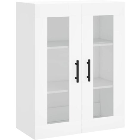 Armoire murale Salon,Meuble bas de Rangement,Meuble TV blanc 69,5x34x90 cm -24131