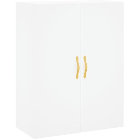 Armoire murale Salon,Meuble bas de Rangement,Meuble TV blanc 69,5x34x90 cm -56345