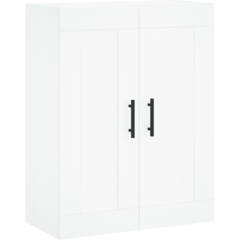 Armoire murale Salon,Meuble bas de Rangement,Meuble TV blanc 69,5x34x90 cm bois d'ingénierie -75870