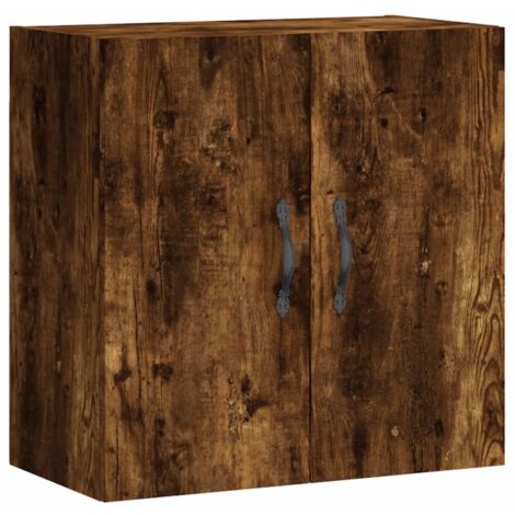 Armoire murale Salon,Meuble bas de Rangement,Meuble TV chêne fumé 60x31x60 cm bois d'ingénierie -35835