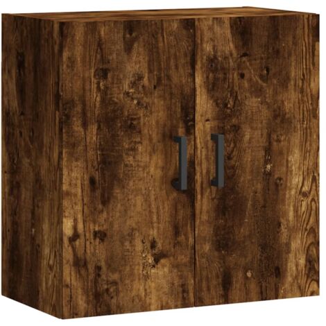 Armoire murale Salon,Meuble bas de Rangement,Meuble TV chêne fumé 60x31x60 cm bois d'ingénierie -64276