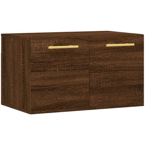 Armoire murale Salon,Meuble bas de Rangement,Meuble TV Chêne marron 60x36,5x35 cm Bois d'ingénierie -64524