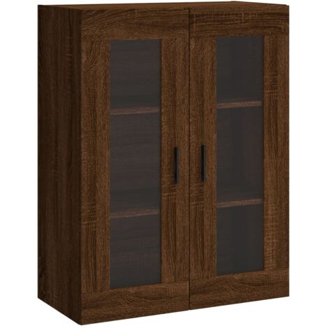Armoire murale Salon,Meuble bas de Rangement,Meuble TV chêne marron 69,5x34x90 cm -84338