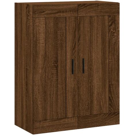 Armoire murale Salon,Meuble bas de Rangement,Meuble TV chêne marron 69,5x34x90 cm bois d'ingénierie -55203