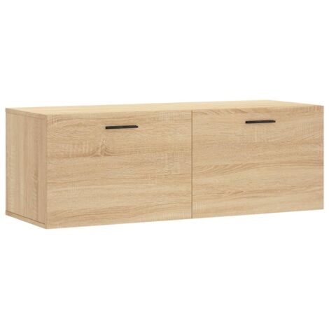 Armoire murale Salon,Meuble bas de Rangement,Meuble TV chêne sonoma 100x36,5x35 cm bois d'ingénierie -84650