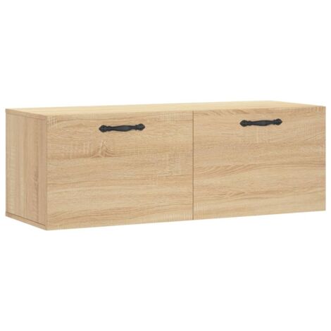 Armoire murale Salon,Meuble bas de Rangement,Meuble TV chêne sonoma 100x36,5x35 cm bois d'ingénierie -90751